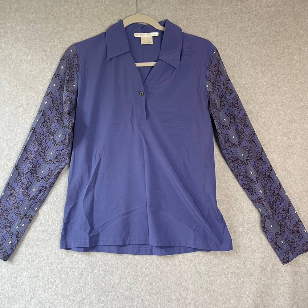 Nike Golf Long Sleeve Polo Women's Medium Indigo